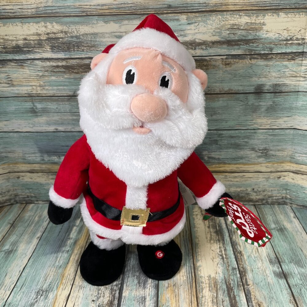 GEMMY 13" Santa Claus Animated Sings I Saw The Sign by Ace of Base 2018 NWOT NEW